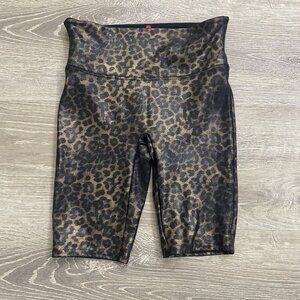Spanx Women’s Small Leopard Biker Shorts 24x8.5